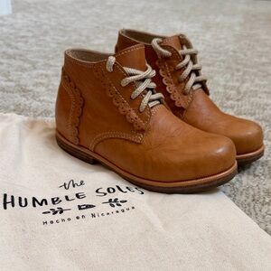 The Humble Soles Leather Caramel Nora Boots—K11.5